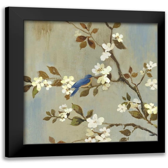 Jensen, Asia 12x12 Black Modern Framed Museum Art Print Titled - Apple Bloom III