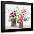 thumbnail image 1 of Jensen, Asia 12x12 Black Modern Framed Museum Art Print Titled - Glass Florals, 1 of 5