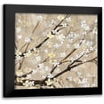 thumbnail image 1 of Jensen, Asia 12x12 Black Modern Framed Museum Art Print Titled - Pearls in Bloom II - Mini, 1 of 5