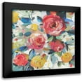 thumbnail image 1 of Jensen, Asia 12x12 Black Modern Framed Museum Art Print Titled - Red Roses, 1 of 5