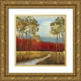 thumbnail image 1 of Jensen, Asia 12x12 Gold Ornate Wood Framed with Double Matting Museum Art Print Titled - In the Horizon II - Mini, 1 of 4