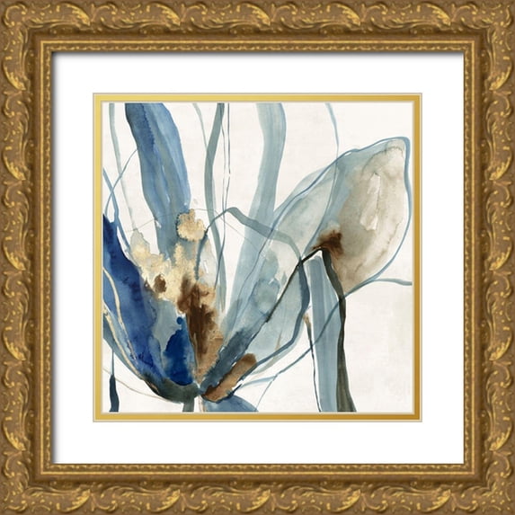 Jensen, Asia 12x12 Gold Ornate Wood Framed with Double Matting Museum Art Print Titled - Refined II