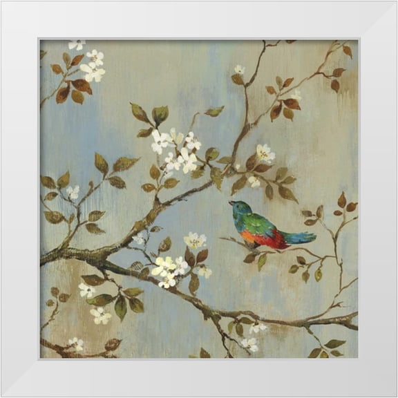 Jensen, Asia 12x12 White Modern Wood Framed Museum Art Print Titled - Apple Bloom I