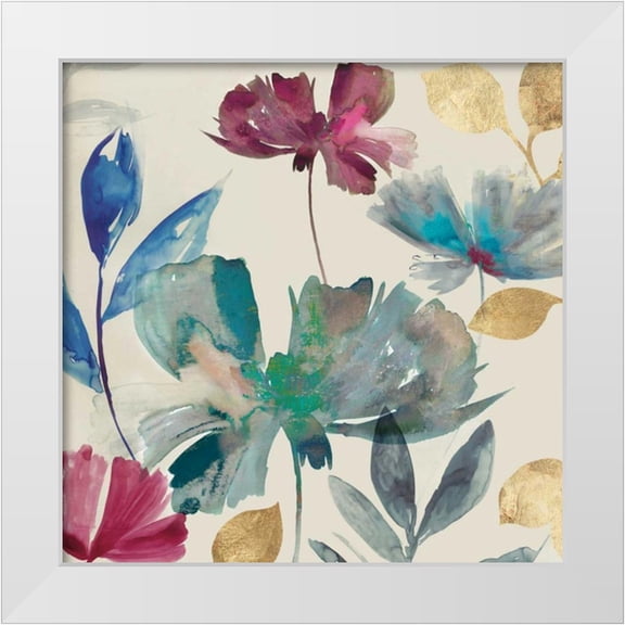 Jensen, Asia 12x12 White Modern Wood Framed Museum Art Print Titled - Cascade I