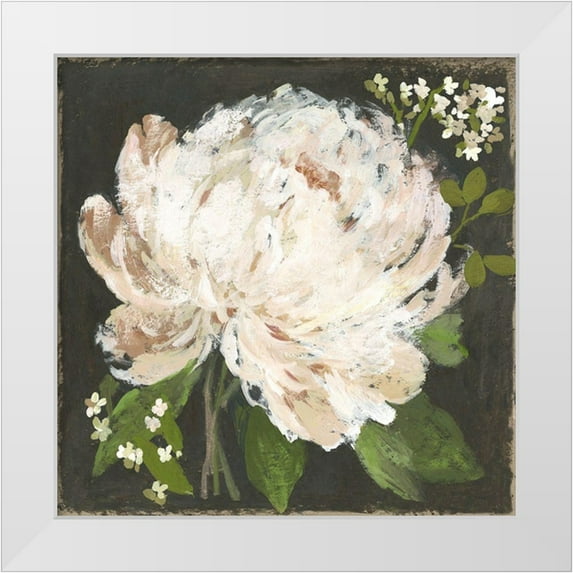 Jensen, Asia 12x12 White Modern Wood Framed Museum Art Print Titled - Fruit of the Flower I