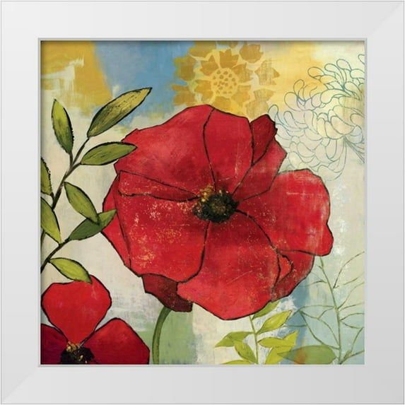 Jensen, Asia 12x12 White Modern Wood Framed Museum Art Print Titled - Thoughtfulness