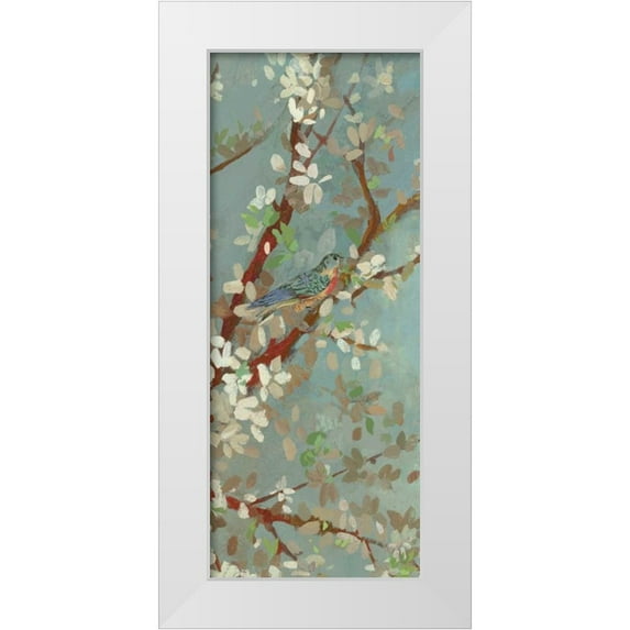 Jensen, Asia 12x24 White Modern Wood Framed Museum Art Print Titled - Dream of Spring I