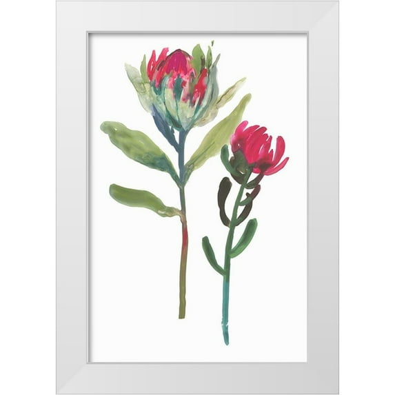Jensen, Asia 13x18 White Modern Wood Framed Museum Art Print Titled - Spring is Purple II