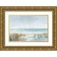 thumbnail image 1 of Jensen, Asia 14x11 Gold Ornate Wood Framed with Double Matting Museum Art Print Titled - Soft Beach, 1 of 4
