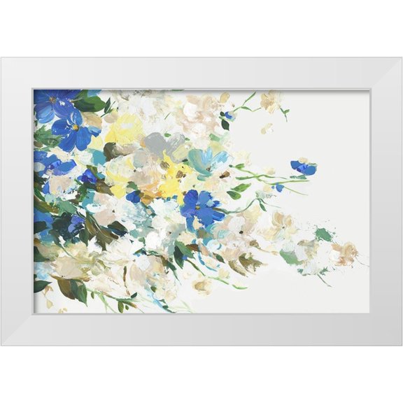 Jensen, Asia 14x11 White Modern Wood Framed Museum Art Print Titled - Float from Afar II