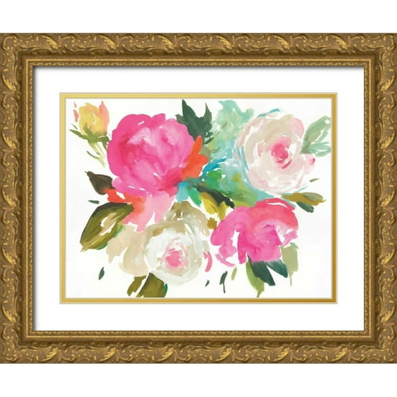 Jensen, Asia 14x12 Gold Ornate Wood Framed with Double Matting Museum Art Print Titled - Belle I