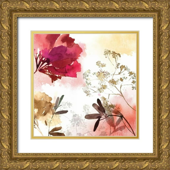 Jensen, Asia 15x15 Gold Ornate Wood Framed with Double Matting Museum Art Print Titled - Bohemian II