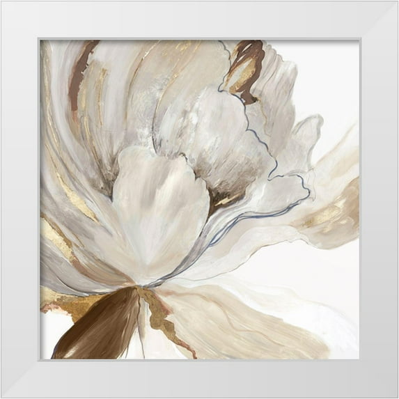 Jensen, Asia 15x15 White Modern Wood Framed Museum Art Print Titled - Butterfly Flower I