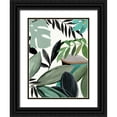 thumbnail image 1 of Jensen, Asia 15x18 Black Ornate Wood Framed with Double Matting Museum Art Print Titled - Multi Tropic I, 1 of 4