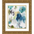 thumbnail image 1 of Jensen, Asia 15x18 Gold Ornate Wood Framed with Double Matting Museum Art Print Titled - Abstract Flower Pattern II, 1 of 4