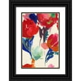 thumbnail image 1 of Jensen, Asia 17x24 Black Ornate Wood Framed with Double Matting Museum Art Print Titled - Fresh Spring Florals II, 1 of 4