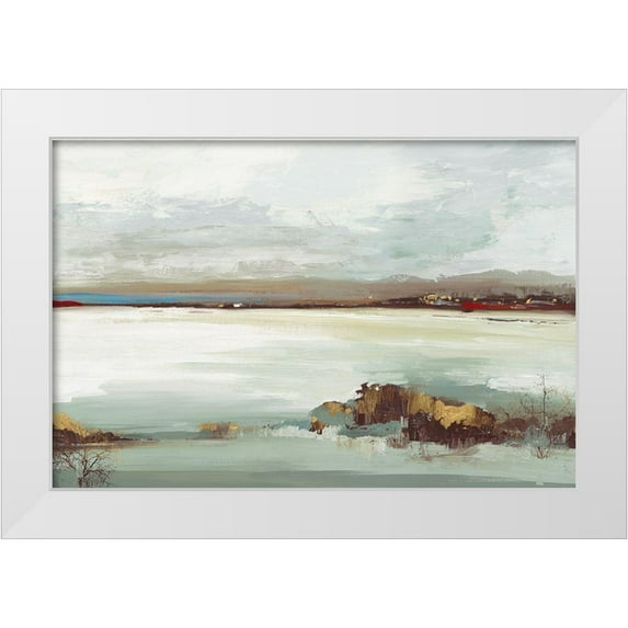 Jensen, Asia 18x13 White Modern Wood Framed Museum Art Print Titled - Little Country I