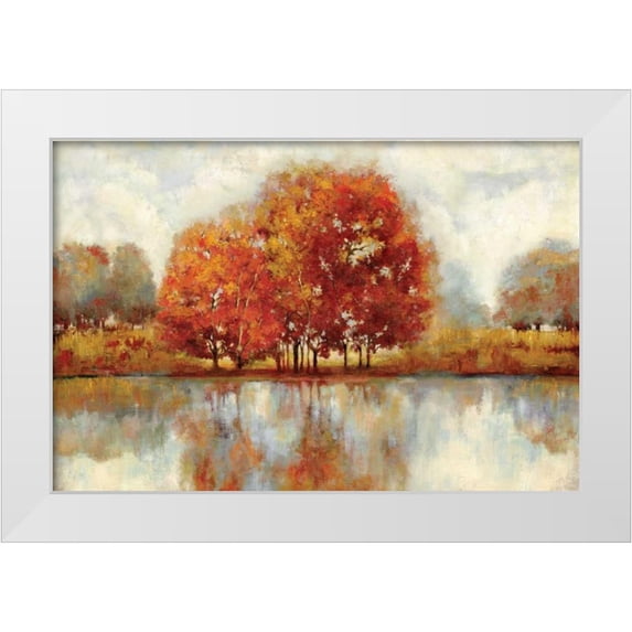 Jensen, Asia 18x13 White Modern Wood Framed Museum Art Print Titled - Oversize