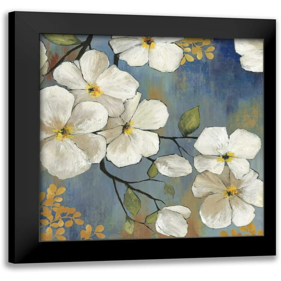 Jensen, Asia 20x20 Black Modern Framed Museum Art Print Titled - En Flor I