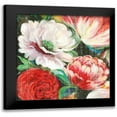 thumbnail image 1 of Jensen, Asia 20x20 Black Modern Framed Museum Art Print Titled - Lavish Blooms I - Mini, 1 of 5