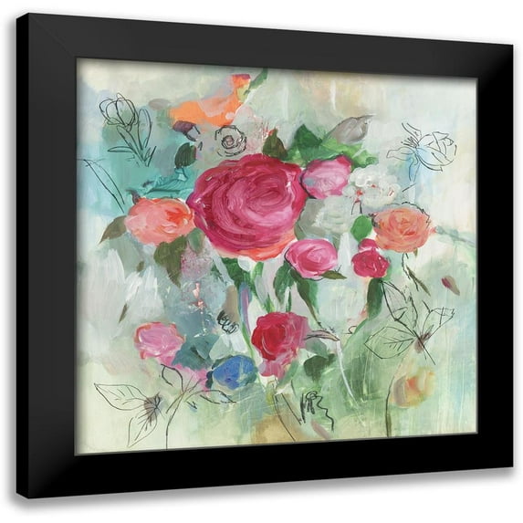 Jensen, Asia 20x20 Black Modern Framed Museum Art Print Titled - Summer Picks
