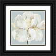 thumbnail image 1 of Jensen, Asia 20x20 Black Ornate Wood Framed with Double Matting Museum Art Print Titled - Garden Queen II, 1 of 4