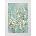 thumbnail image 1 of Jensen, Asia 23x32 White Modern Wood Framed Museum Art Print Titled - Teal Almond Blossoms, 1 of 4