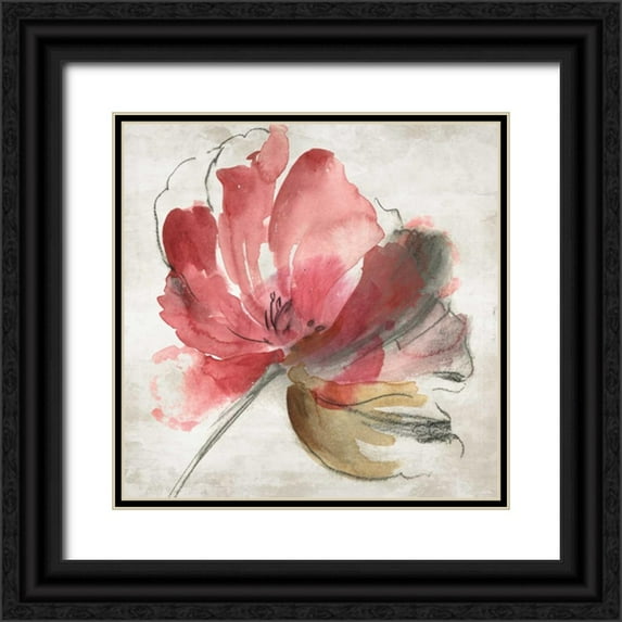 Jensen, Asia 26x26 Black Ornate Wood Framed with Double Matting Museum Art Print Titled - Mary I