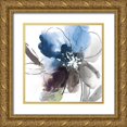 thumbnail image 1 of Jensen, Asia 26x26 Gold Ornate Wood Framed with Double Matting Museum Art Print Titled - Flower Power II, 1 of 4