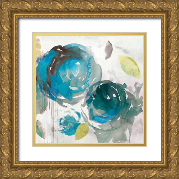 Jensen, Asia 26x26 Gold Ornate Wood Framed with Double Matting Museum Art Print Titled - Seasons II