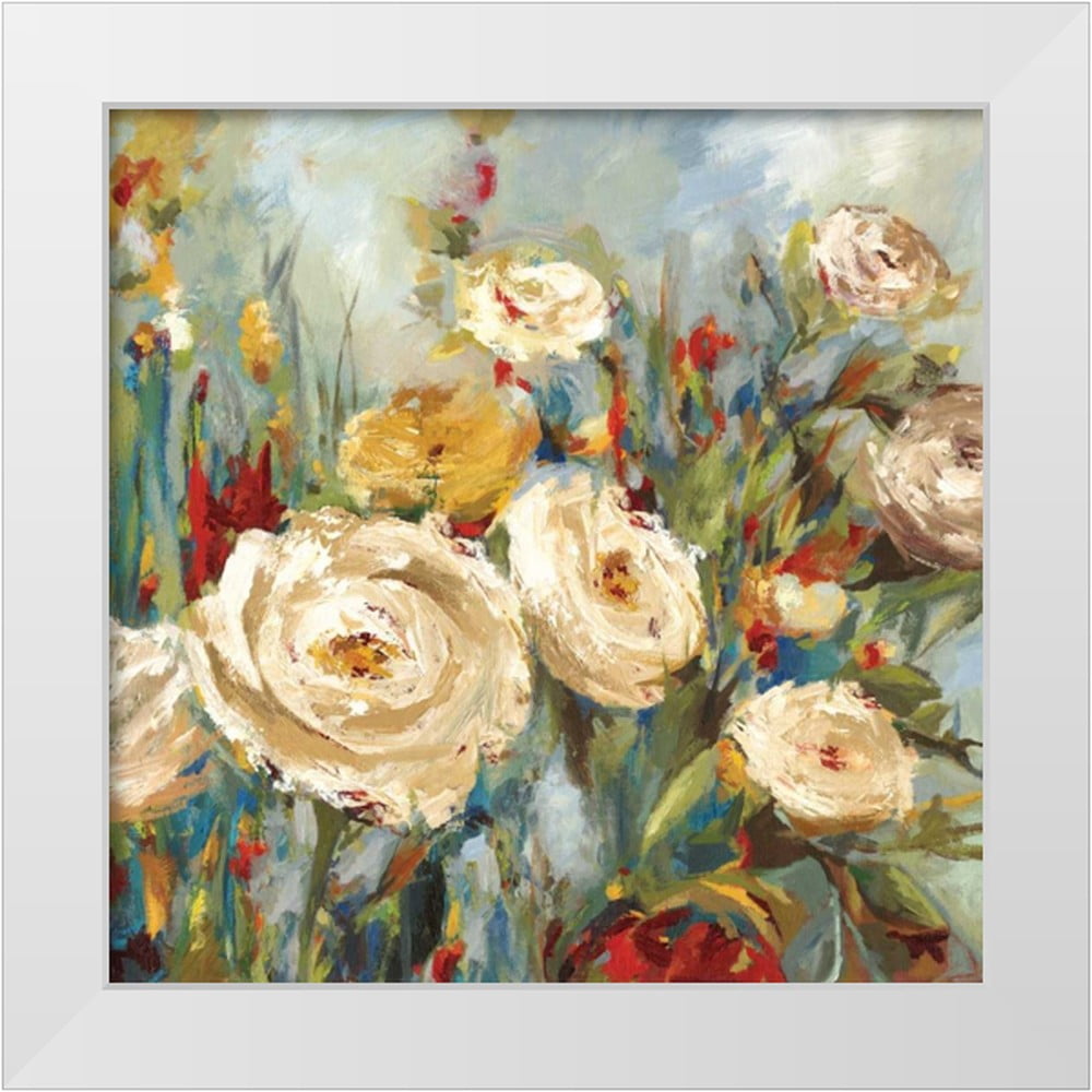 Jensen, Asia 26x26 White Modern Wood Framed Museum Art Print Titled ...