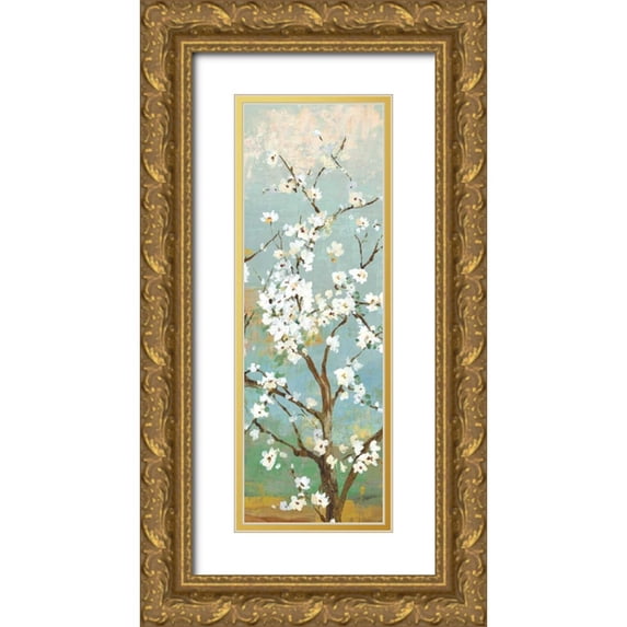 Jensen, Asia 7x14 Gold Ornate Wood Framed with Double Matting Museum Art Print Titled - Kyoto II