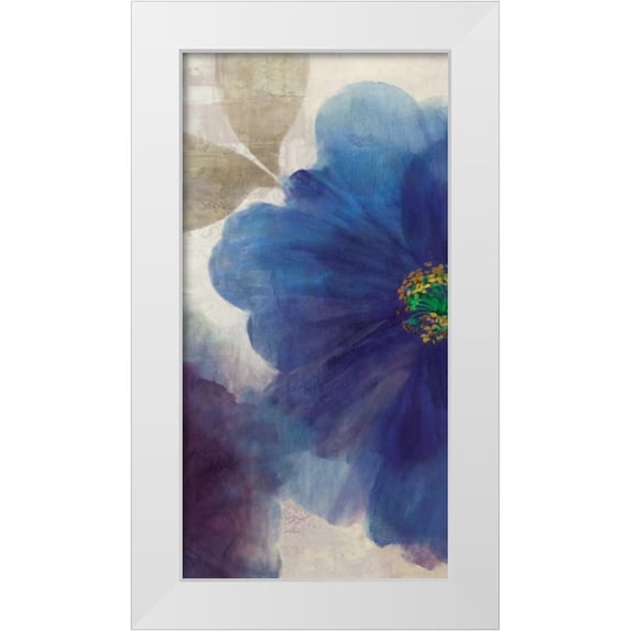 Jensen, Asia 9x14 White Modern Wood Framed Museum Art Print Titled - Indigo Dreams I