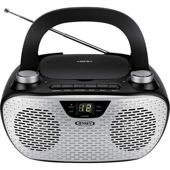 Jensen Bluetooth MP3 Boombox, Black, CD-485-BK