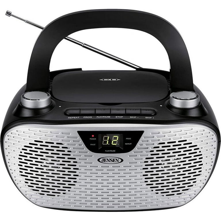 Jensen Portable Stereo CD Player with AM/FM Radio, Bluetooth MP3