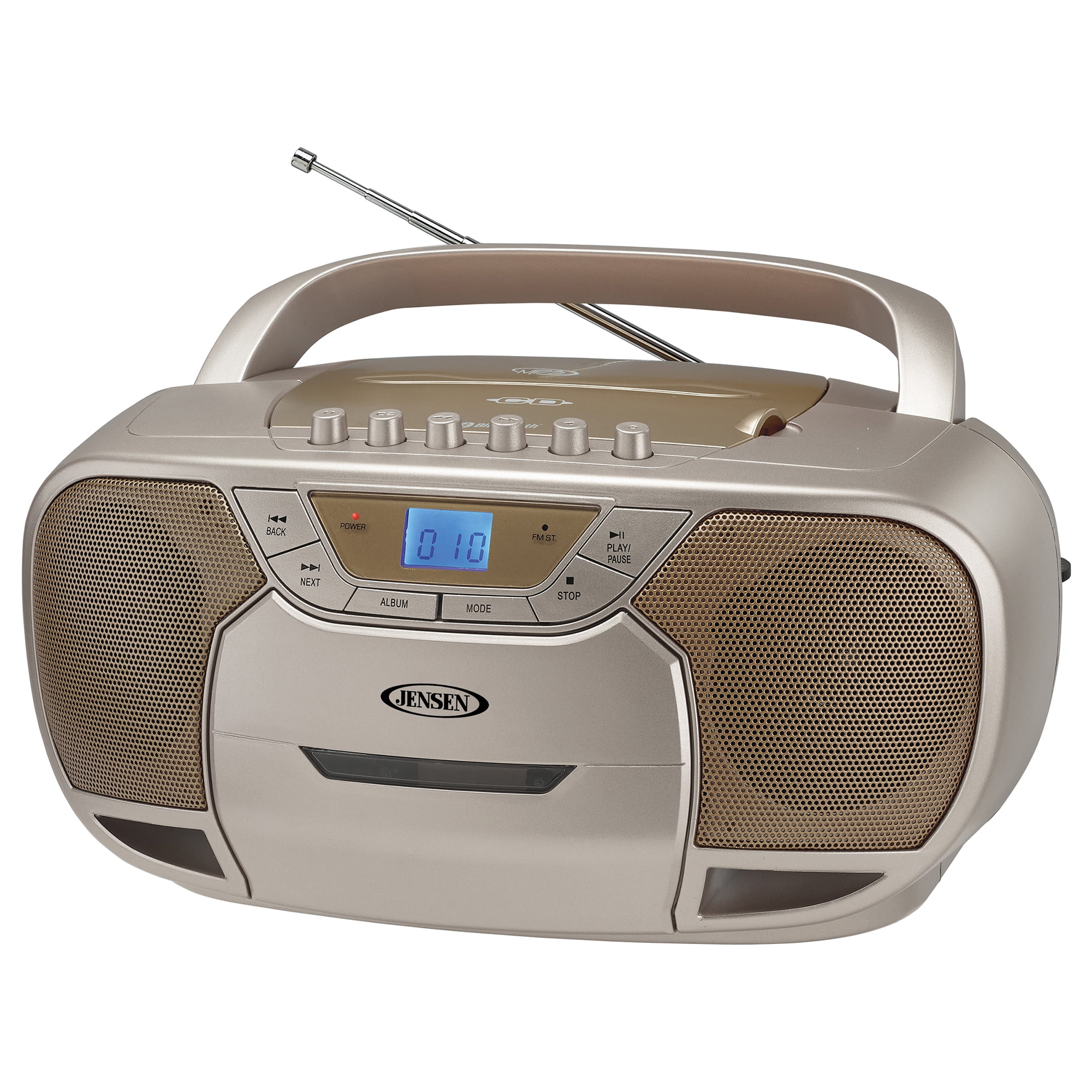 Jensen Portable Stereo CD and Cassette Player/Recorder with AM/FM