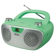 Jensen Bluetooth MP3 Boombox, Green, CD-485-GR