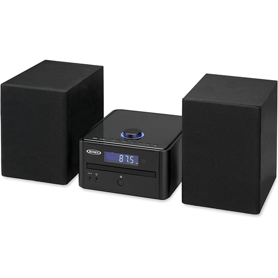 Jensen Compact Mini Bookshelf Bluetooth CD Music System with AM/FM ...