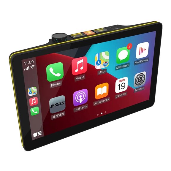 Jensen CAR12TC 12" Wireless CPAA Multimedia Receiver with Top Controls