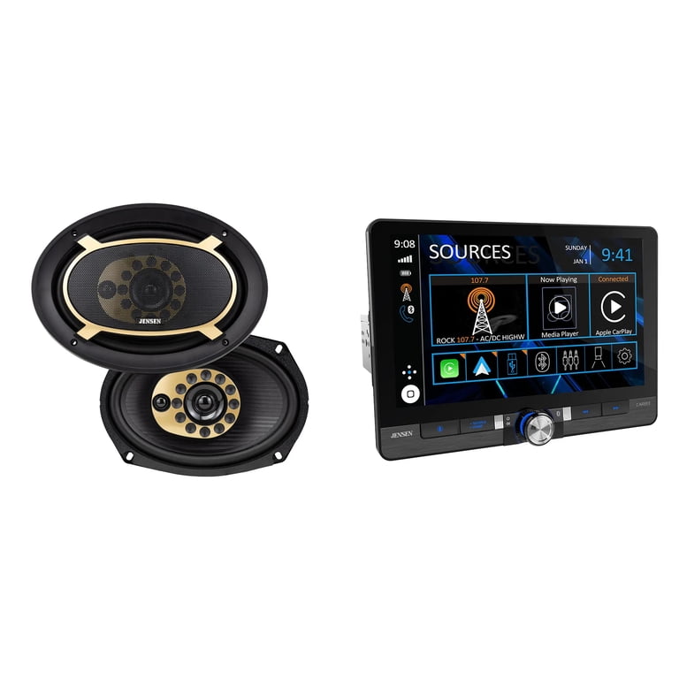 Jensen CAR813 Car Stereo Head Unit & JS Series 6x9