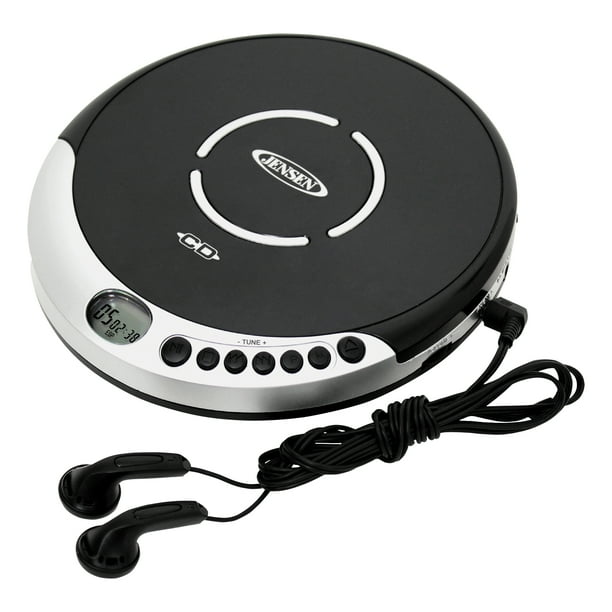 Jensen Compact Portable CD Player with Bass Boost, Battery Powered