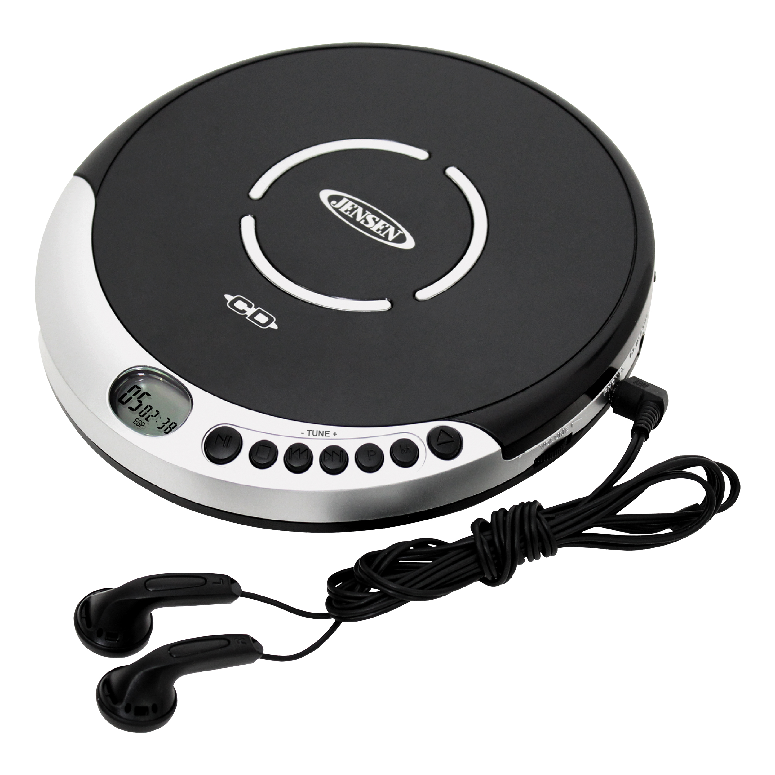 Jensen CD-60R Portable CD Player with Bass Boost - image 1 of 3