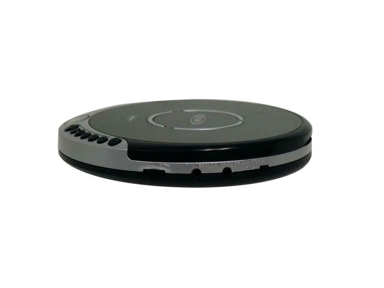 Jensen CD Portable Personal CD Player with 60 Seconds Anti-Skip Protection - Black