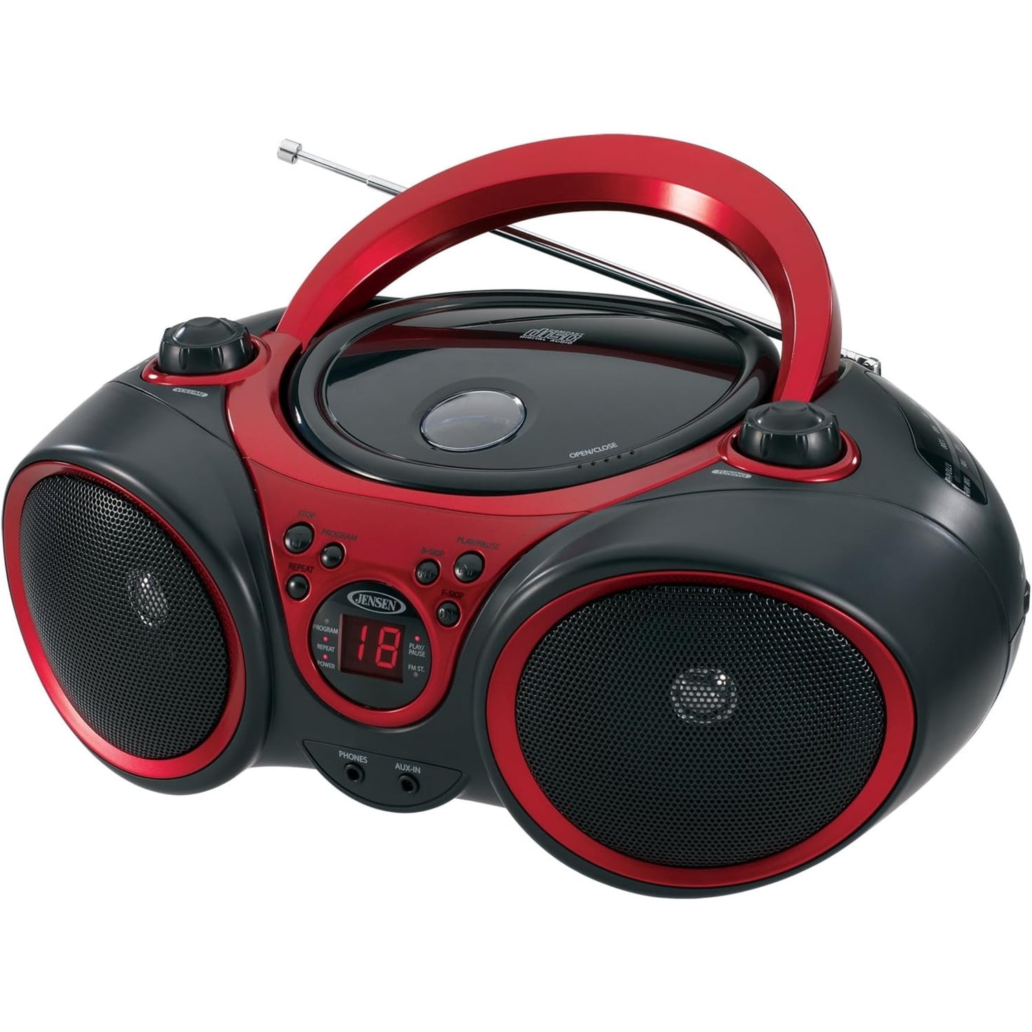 Jensen CD490 Portable Stereo Cd Player With Am/Fm Stereo Radio