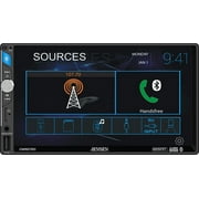 Jensen CMR2720 7 Digital Media Receiver with Built-in Bluetooth | 2.0 DIN | Push-to-Talk Voice Activation | 200 Watts 50 Watts x 4 | J-Link Smart Remote App | USB Input with Charging