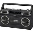 thumbnail image 1 of Jensen Cassette Tape Boombox, Black, MCR-500, 1 of 3