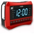 Jensen Digital AM/FM Weather Band Alarm Clock Radio with NOAA Weather