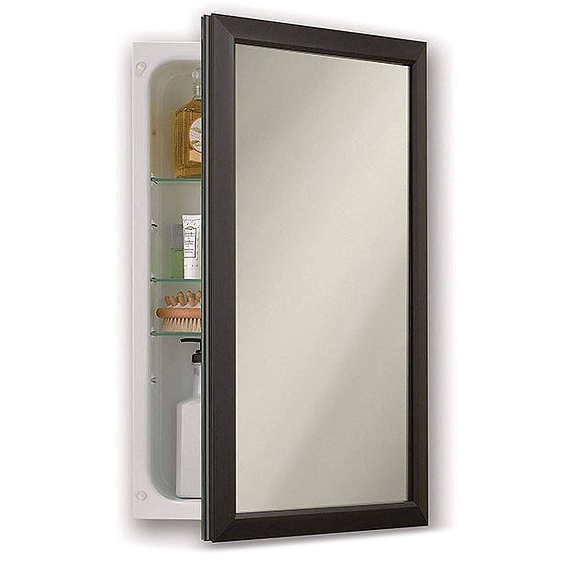 Jensen Hampton Recessed Framed Mirrored Medicine Oil Rubbed