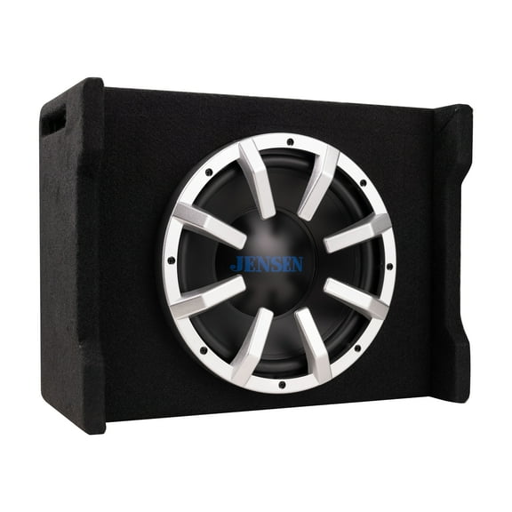 Jensen J10ASB 10" Subwoofer in Multi-Mounting Enclosure w/ Built-in Powered Amplifier, 14 lbs., New