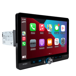 Jensen J1CA10FL 10.1" Single/Double DIN Car Stereo, Wireless Apple CarPlay Android Auto